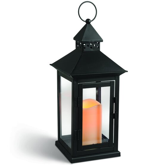 Black Hanging Outdoor Candle Lantern Yard Envy