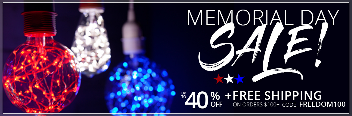 Patriotic Lights and Decorations