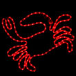 18" LED Red Rope Light Crab 