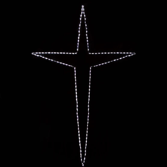 120" LED Giant Folding Bethlehem Star, Cool White Lights 