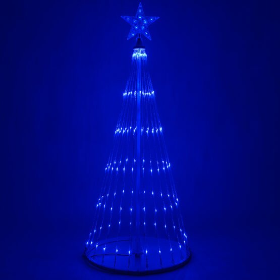 4' Blue LED Animated Outdoor Lightshow Tree