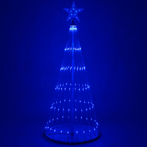 4' Blue LED Animated Outdoor Lightshow Tree