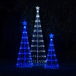 6' Blue LED Animated Outdoor Lightshow Tree