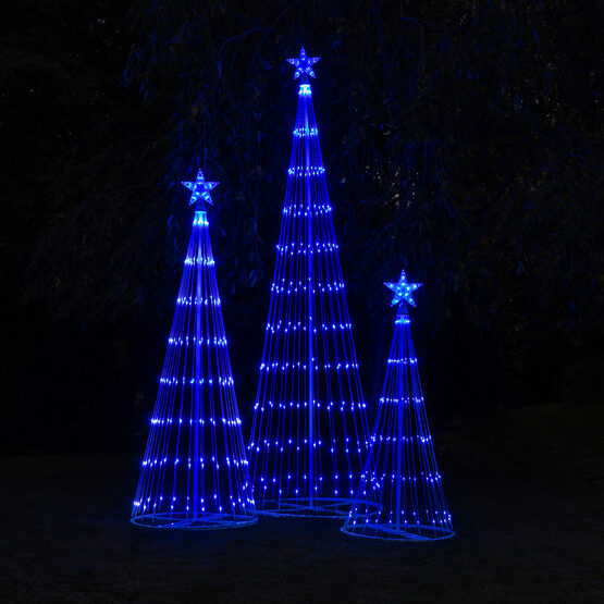 4' Blue LED Animated Outdoor Lightshow Tree