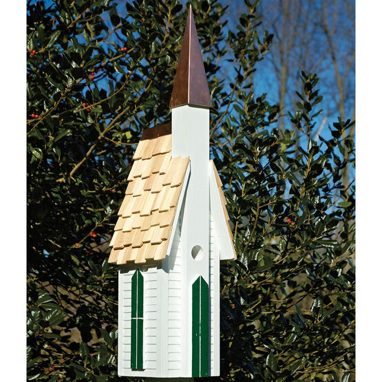 White Plymouth Church Wooden Bird House