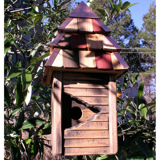 Vintage Gatehouse Rustic Wooden Bird House