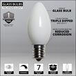C9 Light Bulb, White Opaque