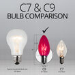 C9 Light Bulb, Pink Twinkle