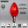 C7 Commercial String Lights, Red, Clear, 50'
