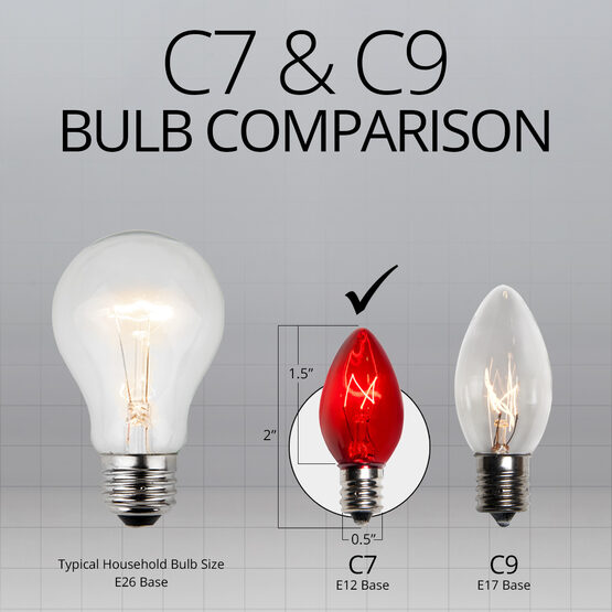 C7 Light Bulb, Red