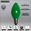 C7 Light Bulb, Green Opaque