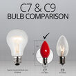 C7 Light Bulb, Red Opaque