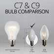C7 Light Bulb, White Opaque