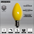 C7 Light Bulb, Yellow Opaque