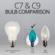 C7 Light Bulb, Teal Twinkle