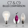 C7 Light Bulb, Purple Opaque
