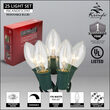 C9 Commercial String Lights, Clear Bulbs