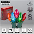 C9 Commercial String Lights, Multicolor Bulbs