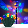 LED Halo Indoor-Outdoor Party Lights, Multicolor, Green Wire