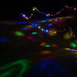 17' LED Halo Outdoor Party Lights, Multicolor, Green Wire