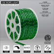 150' Green Rope Light, 120 Volt, 1/2"