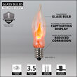 C7 Commercial String Lights, Clear Flicker Flame, 25'