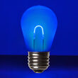 S14 Shatterproof FlexFilament Vintage LED Light Bulb, Blue