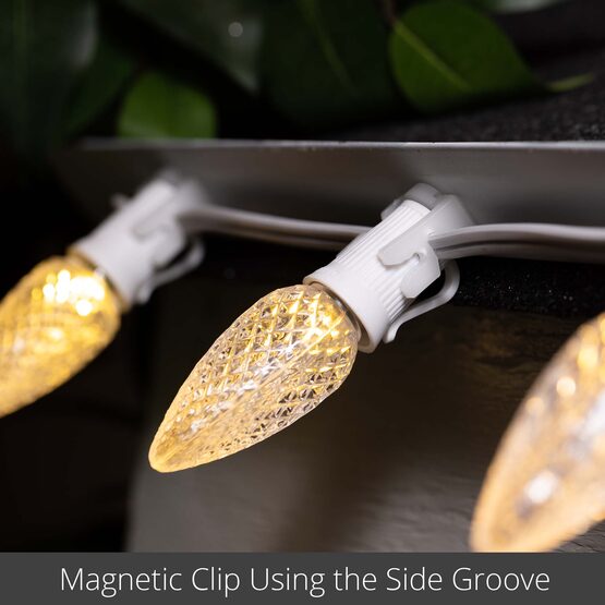 Magnetic Christmas Light Hanger, C9 Socket, Pack of 100