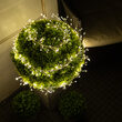 Warm White LED Outdoor Fairy String Lights, Silver Wire