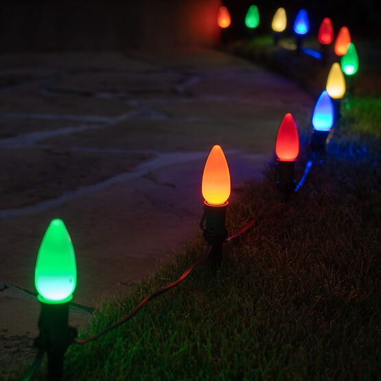 C9 Smooth OptiCore LED Light Bulbs, Multicolor