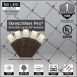 LED StretchNet Pro Trunk Wrap Lights, 14" x 31", Warm White, Brown Wire
