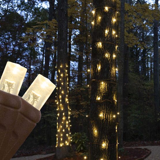 LED StretchNet Pro Trunk Wrap Lights, 20" x 45", Warm White, Brown Wire