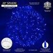 20" Commercial Mega Sphere Light Ball, Fold Flat Blue LED