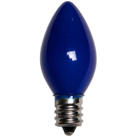 C7 Light Bulb, Blue Opaque
