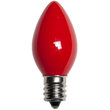 C7 Light Bulb, Red Opaque
