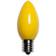 C9 Light Bulb, Yellow Opaque