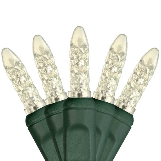 24' LED Mini String Lights, Warm White, Green Wire
