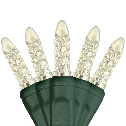 24' LED Mini String Lights, Warm White, Green Wire