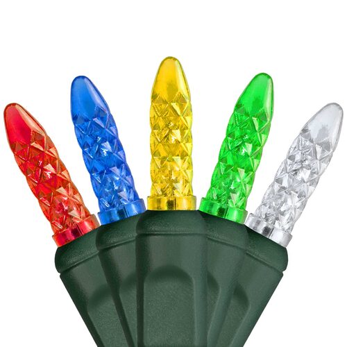 LED Mini String Lights, Multicolor, Green Wire Yard Envy