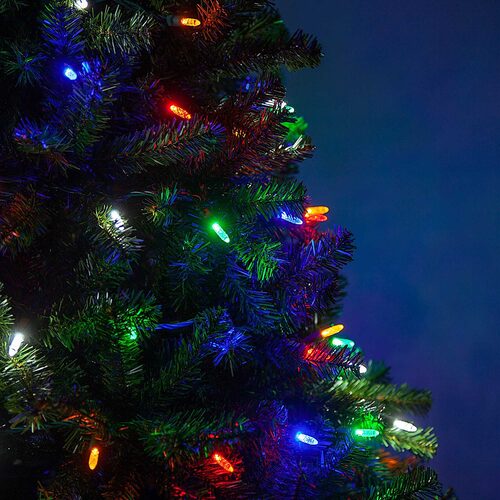 LED Mini String Lights, Multicolor, Green Wire Yard Envy