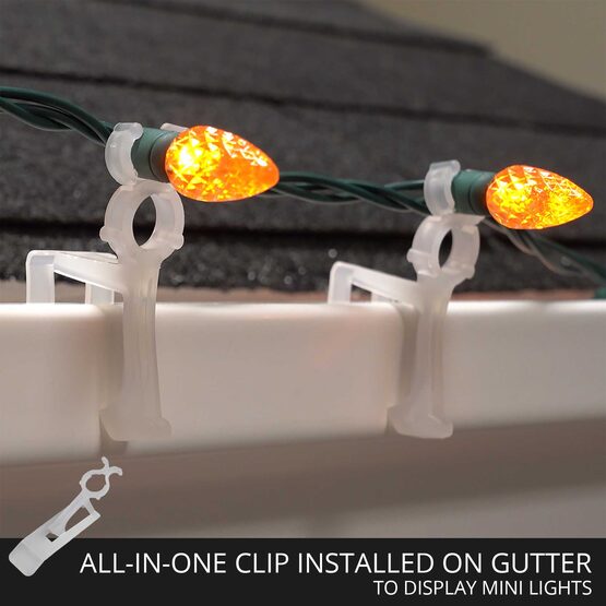 Wintergreen Lighting All-in-One Clip, Pack of 100