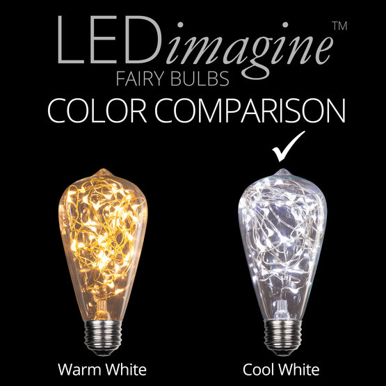 ST64 LEDimagine TM Fairy Light Bulb, Cool White