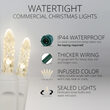 M5 Commercial LED String Lights, Warm White, White Wire