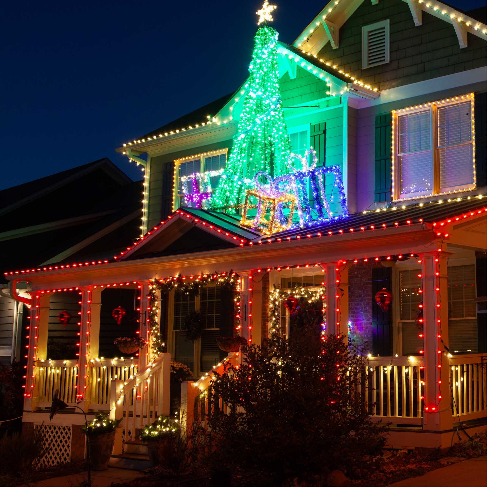 リングライト キンツア SePTENTRION セット 17' C7 LED String Lights, Red, Green Wire