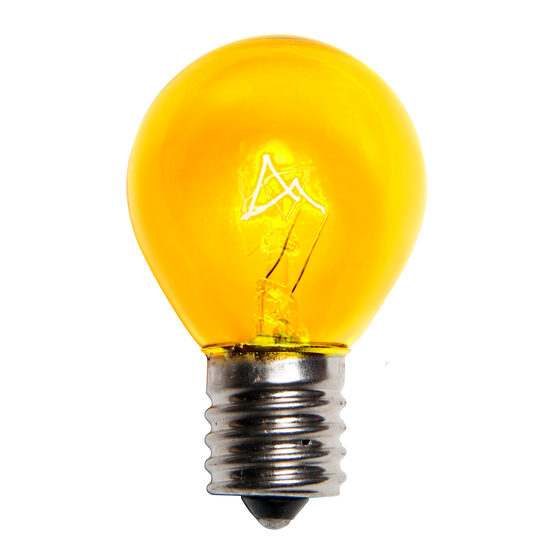 S11 Colored Party Bulbs, Yellow