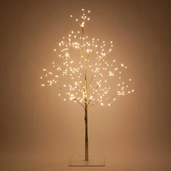 3' Gold Fairy Light Tree, Warm White LED Lights 