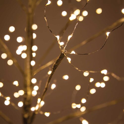 3' Gold Fairy Light Tree, Warm White LED Lights 