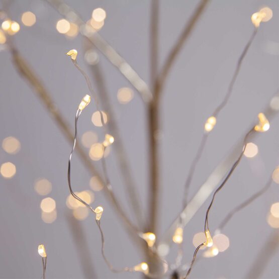 3' Gold Fairy Light Tree, Warm White LED Lights 