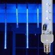 12" T8 120V Grand Cascade SMD LED Light Tubes, Blue Patio Lights
