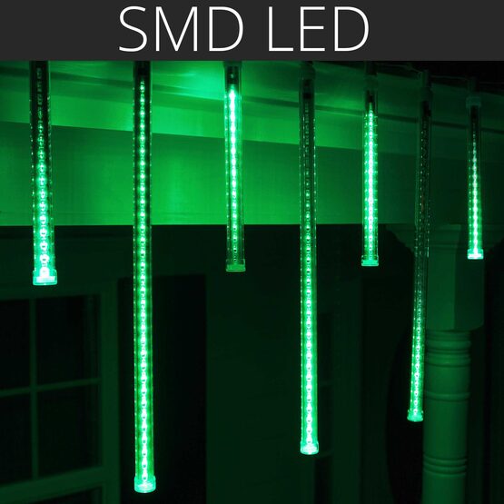 12" T8 120V Grand Cascade SMD LED Light Tubes, Green Patio Lights